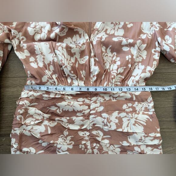 NWT Keepsake The Label Rosa Long Ballon Sleeve Floral Midi Dress Size 8 (AUS 12) - Picture 11 of 13